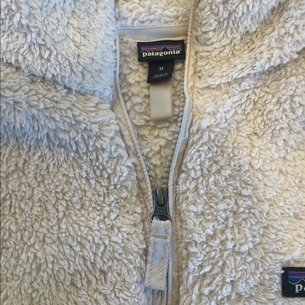Patagonia Cream Fleece Half-Zip Pullover women’s medium New without tags - Picture 4 of 5